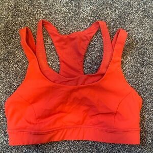 Vibrant Reddish-orange Lululemon Sports Bra size 10